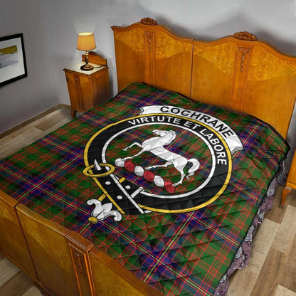 Cochrane Modern Tartan Crest Quilt