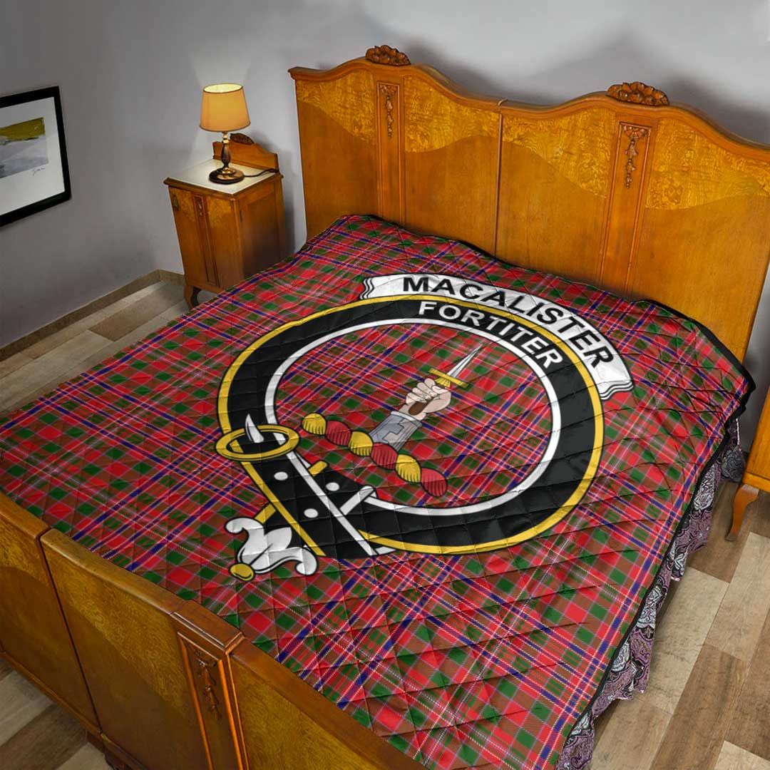 MacAlister Modern Tartan Crest Quilt