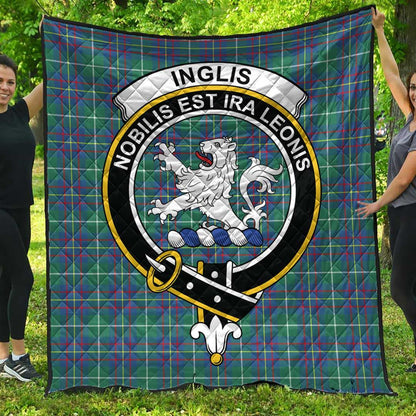 Inglis Ancient Tartan Crest Quilt