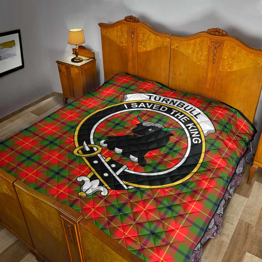 Turnbull Dress Tartan Crest Quilt