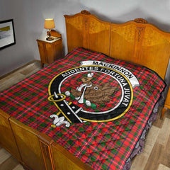 MacKinnon Modern Tartan Crest Quilt