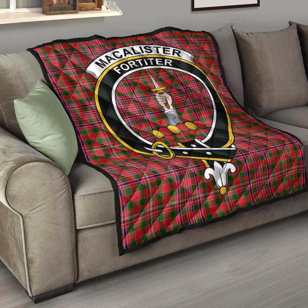 MacAlister Modern Tartan Crest Quilt