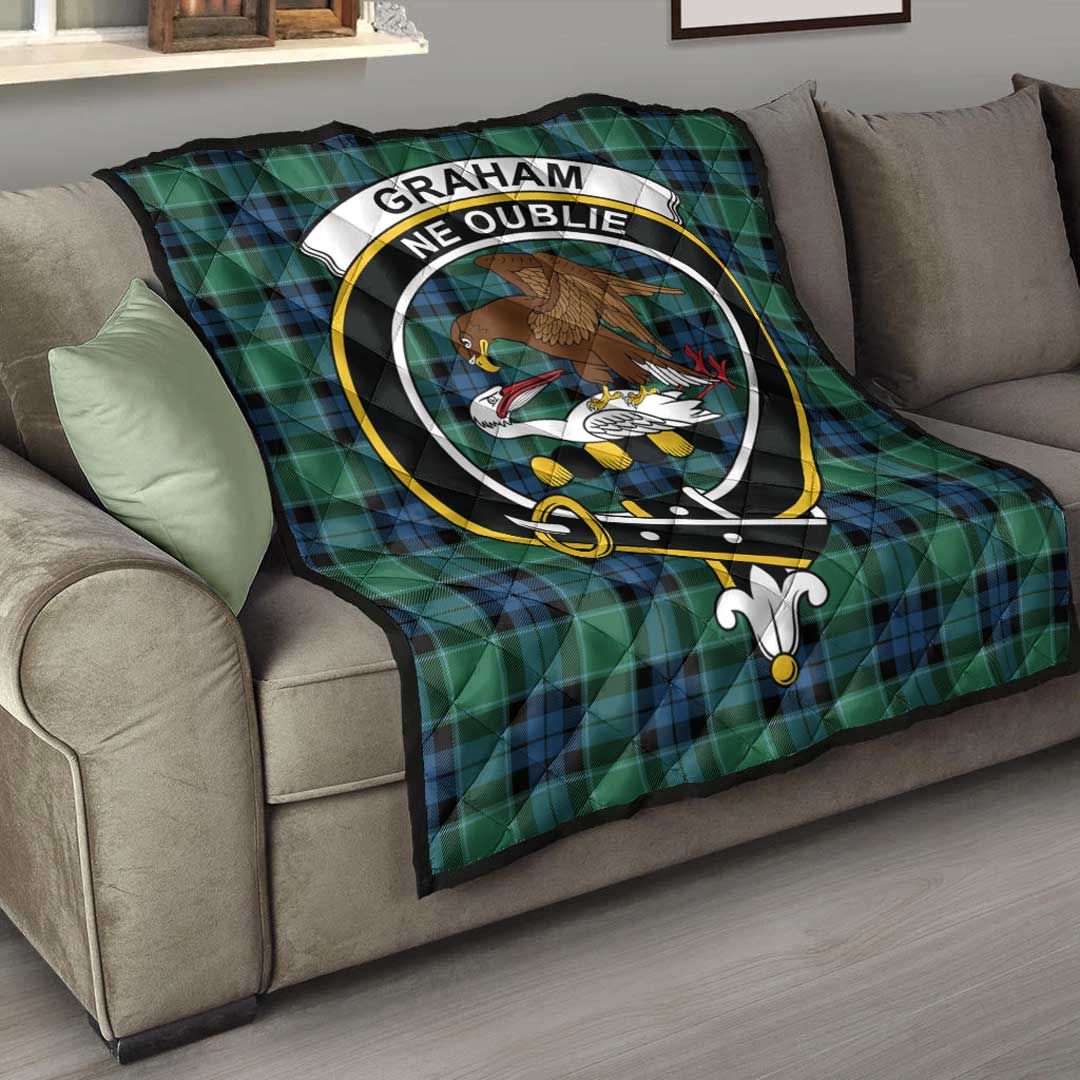 Graham of Menteith Ancient Tartan Crest Quilt