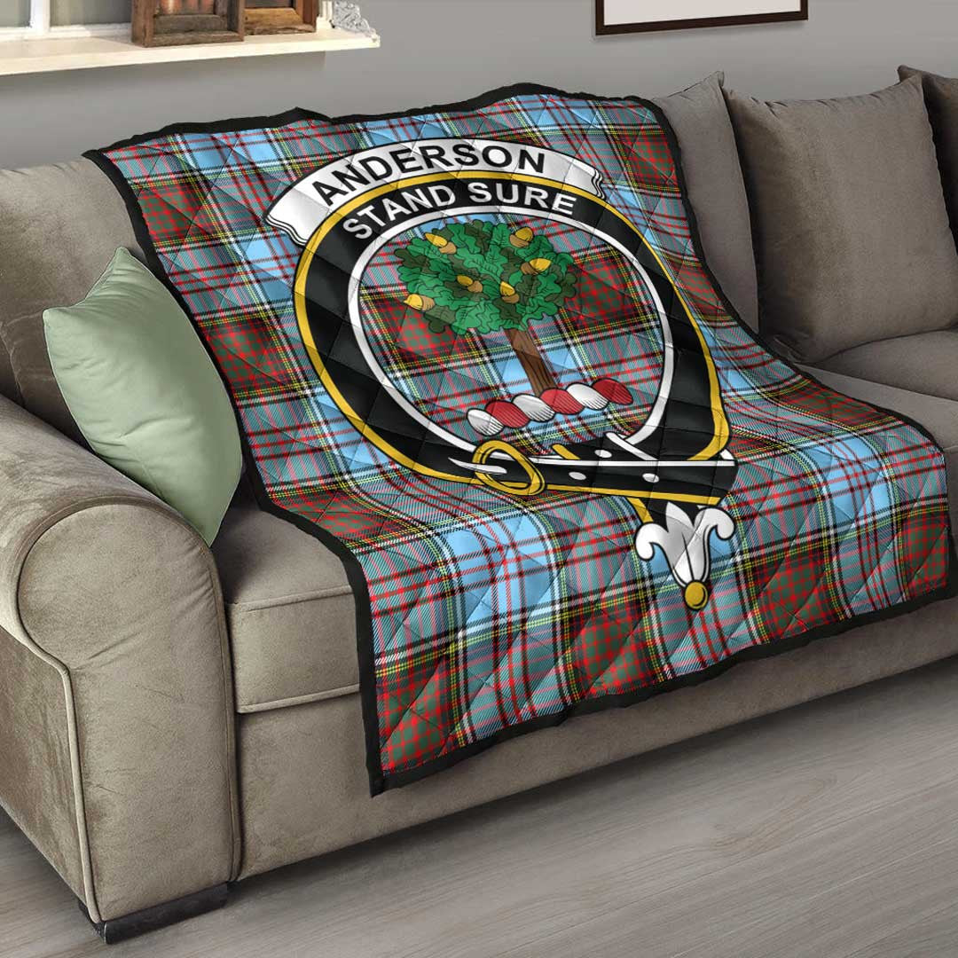 Anderson Ancient Tartan Crest Quilt