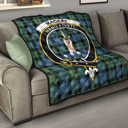 MacKay Ancient Tartan Crest Quilt