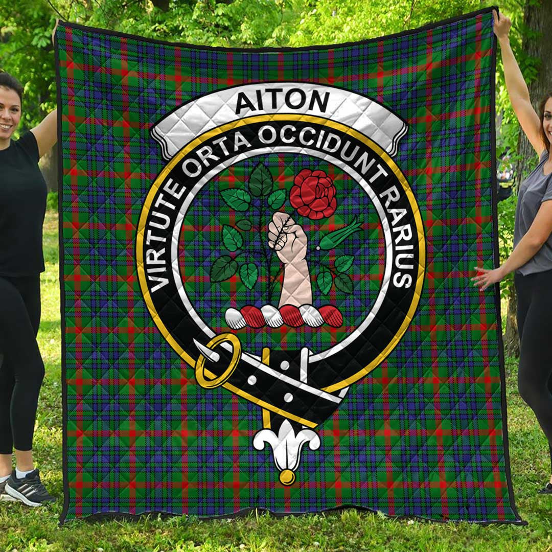 Aiton Tartan Crest Quilt