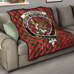 MacKinnon Modern Tartan Crest Quilt