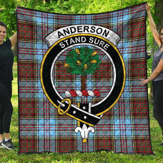 Anderson Ancient Tartan Crest Quilt