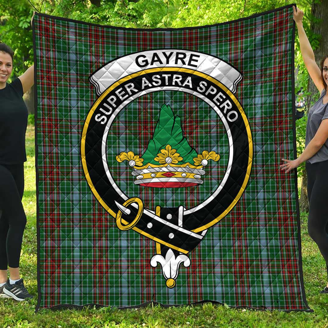 Gayre Tartan Crest Quilt