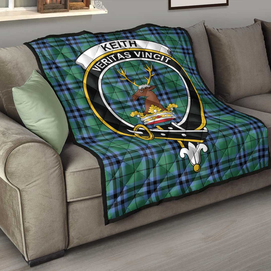 Keith Ancient Tartan Crest Quilt