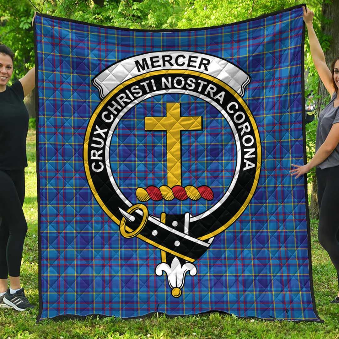 Mercer Modern Tartan Crest Quilt