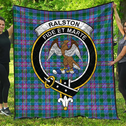 Ralston Tartan Crest Quilt