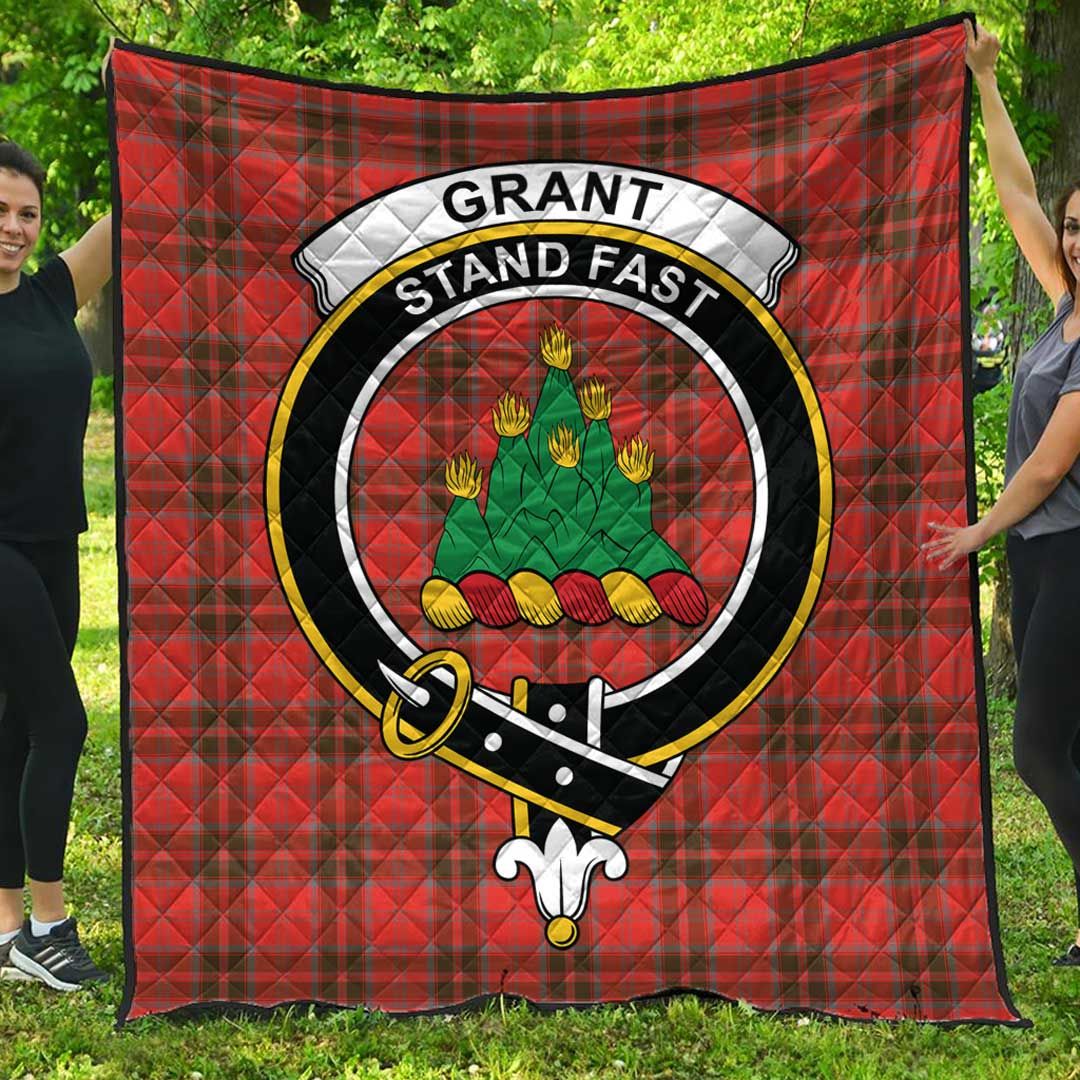 Grant Weathered Tartan Crest Quilt