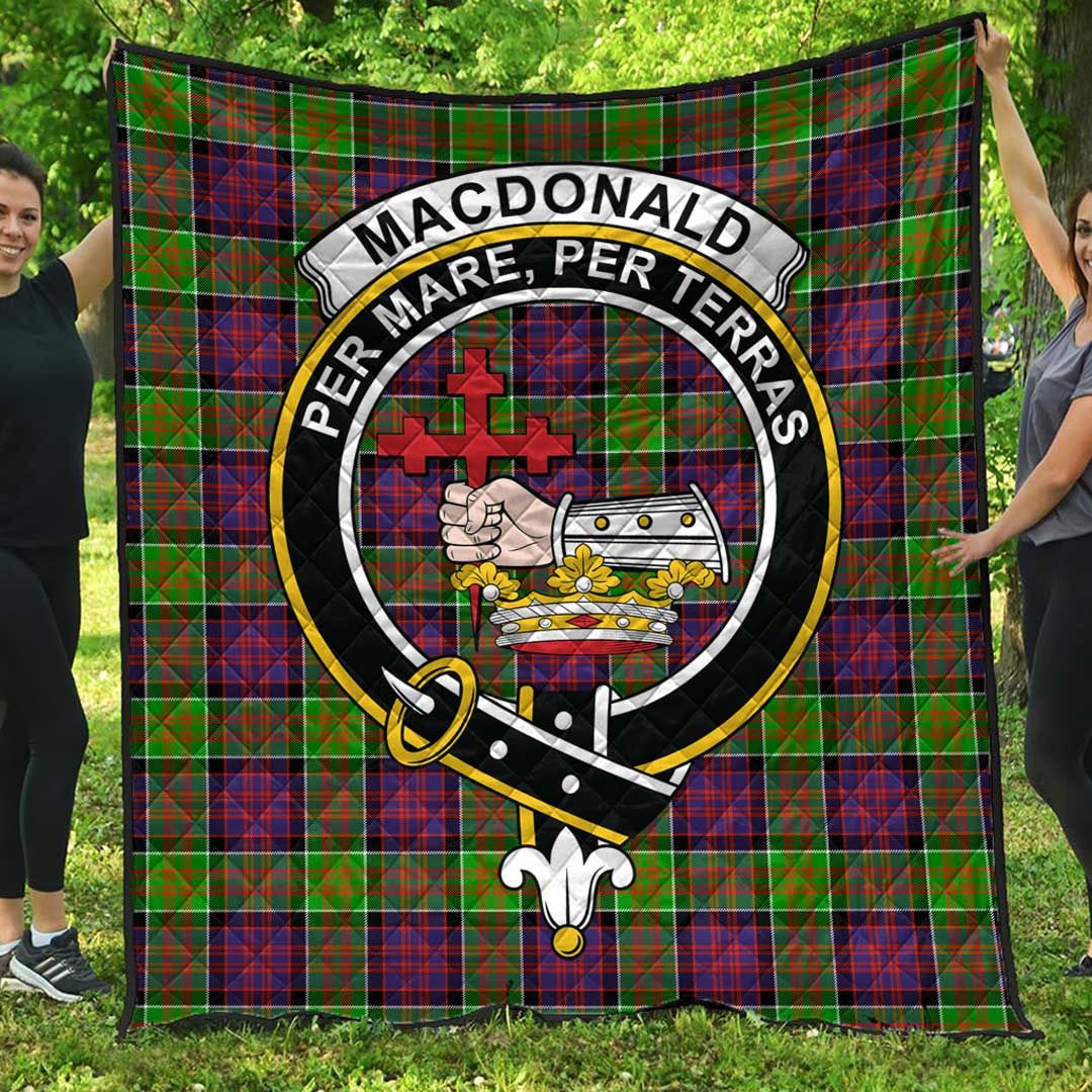 MacDonald of Clanranald Tartan Crest Quilt