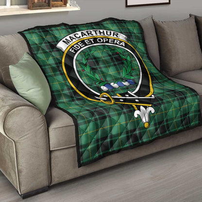 MacArthur Ancient Tartan Crest Quilt