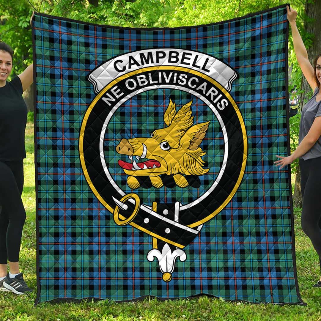 Campbell of Cawdor Ancient Tartan Crest Quilt