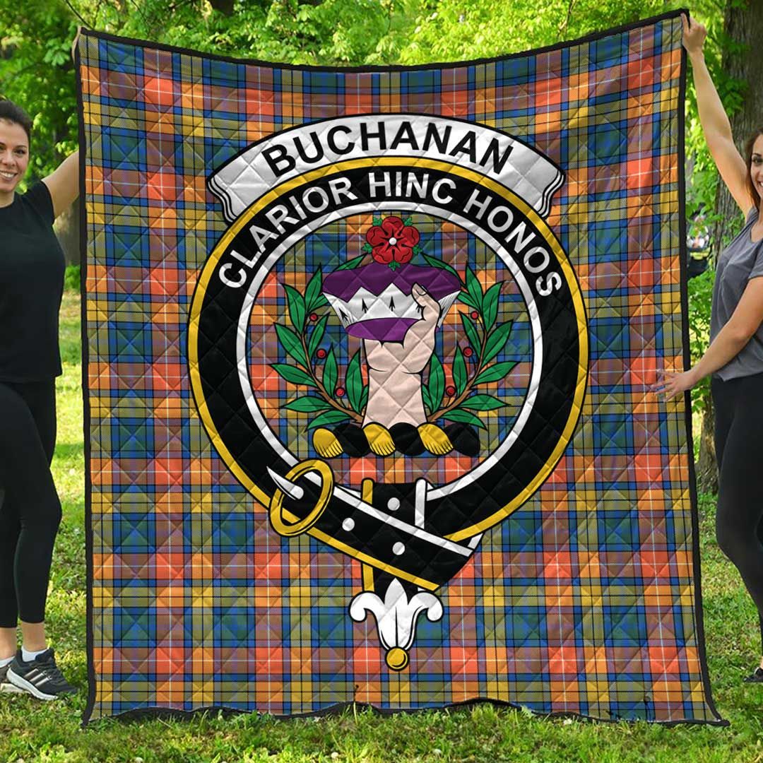 Buchanan Ancient Tartan Crest Quilt