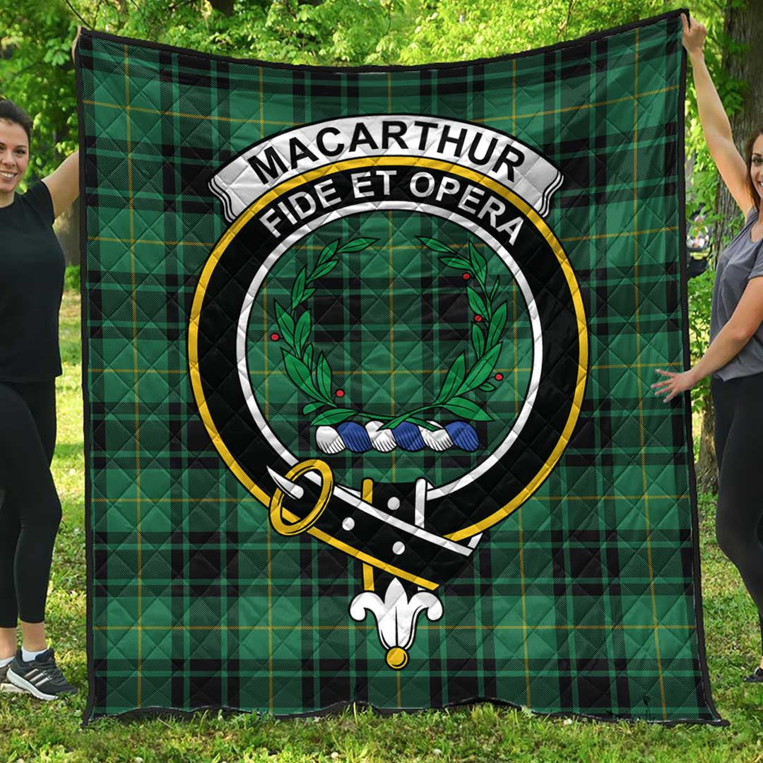 MacArthur Ancient Tartan Crest Quilt