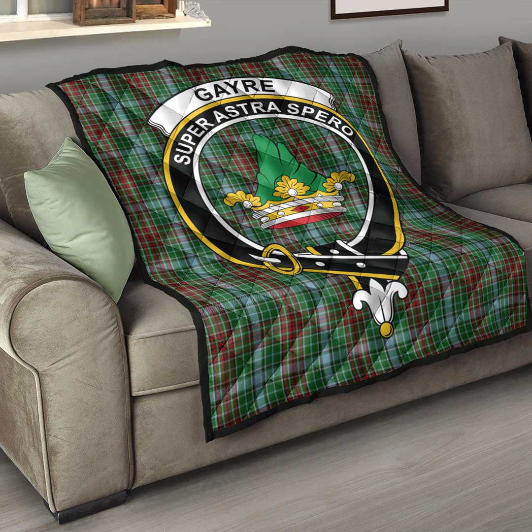 Gayre Tartan Crest Quilt