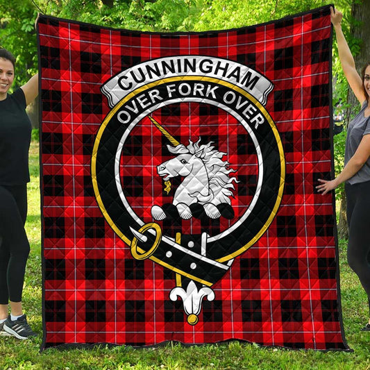 Cunningham Modern Tartan Crest Quilt