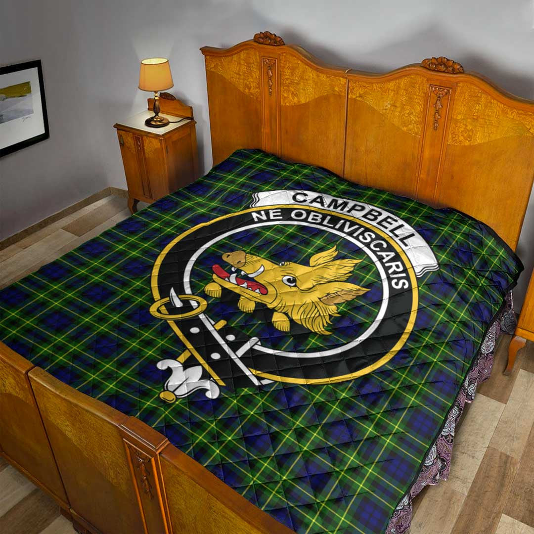 Campbell of Breadalbane Modern Tartan Crest Quilt