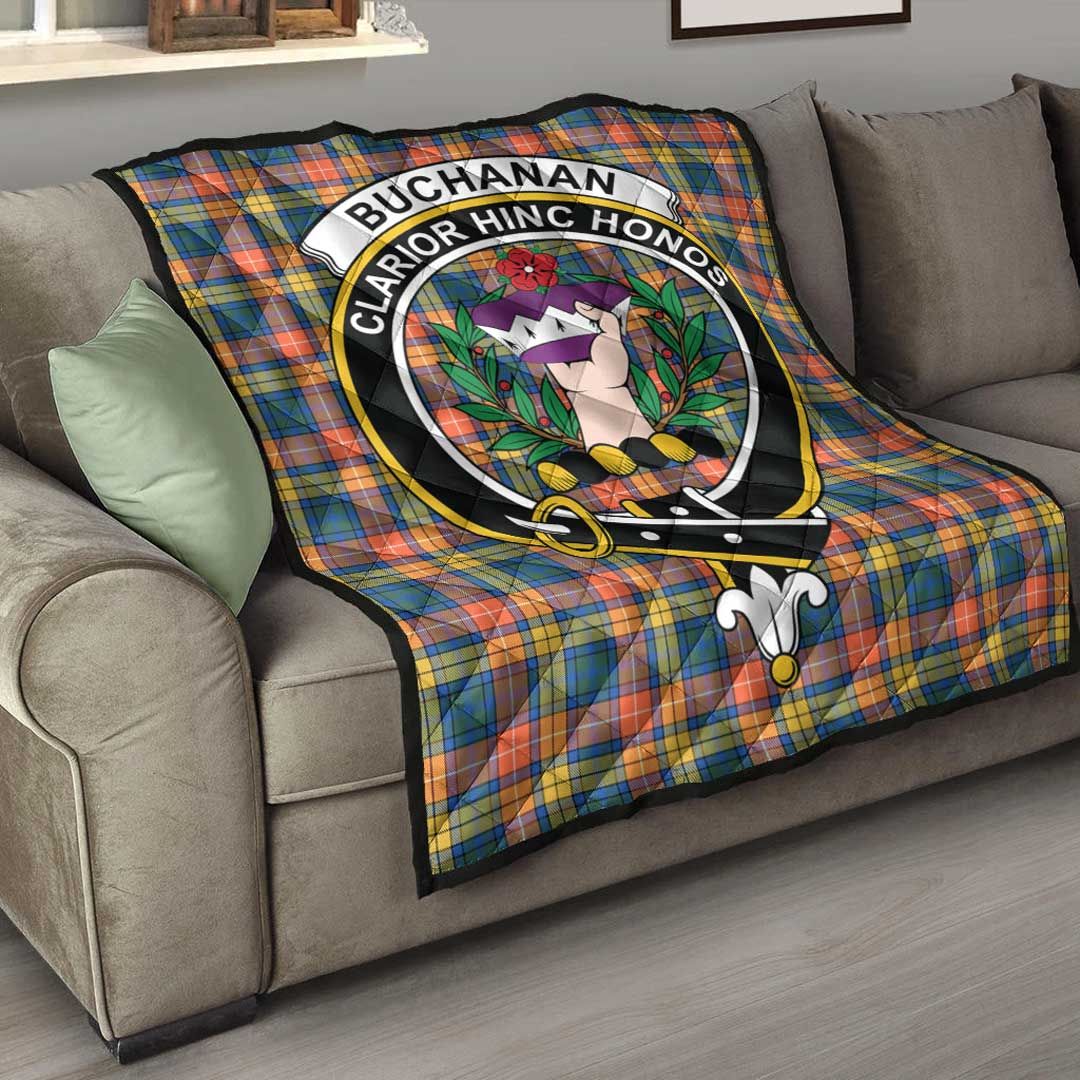 Buchanan Ancient Tartan Crest Quilt