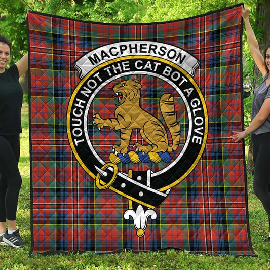 MacPherson Ancient Tartan Crest Quilt