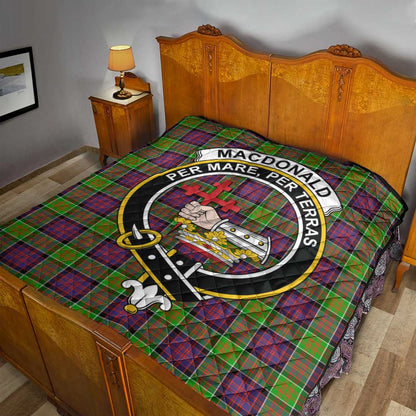 MacDonald of Clanranald Tartan Crest Quilt