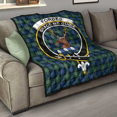 Forbes Ancient Tartan Crest Quilt