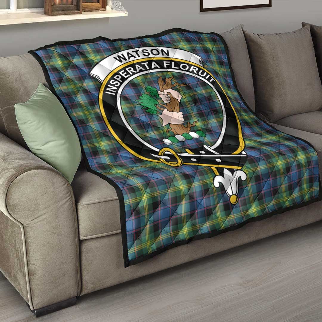 Watson Ancient Tartan Crest Quilt