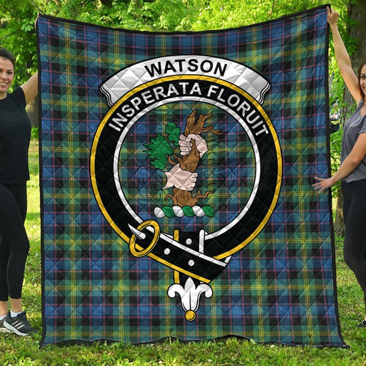 Watson Ancient Tartan Crest Quilt