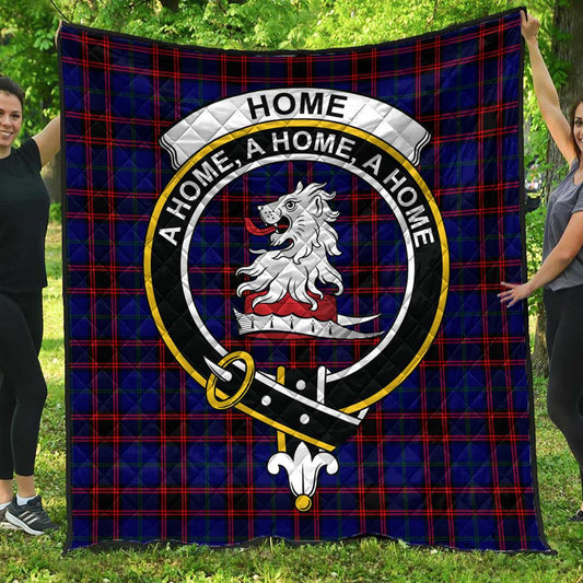 Home Modern Tartan Crest Quilt