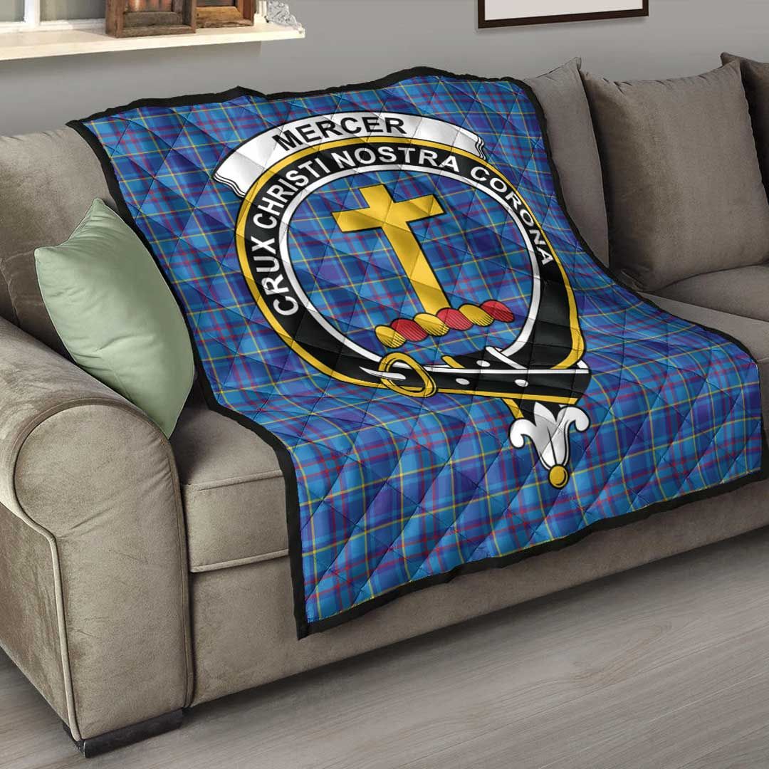 Mercer Modern Tartan Crest Quilt