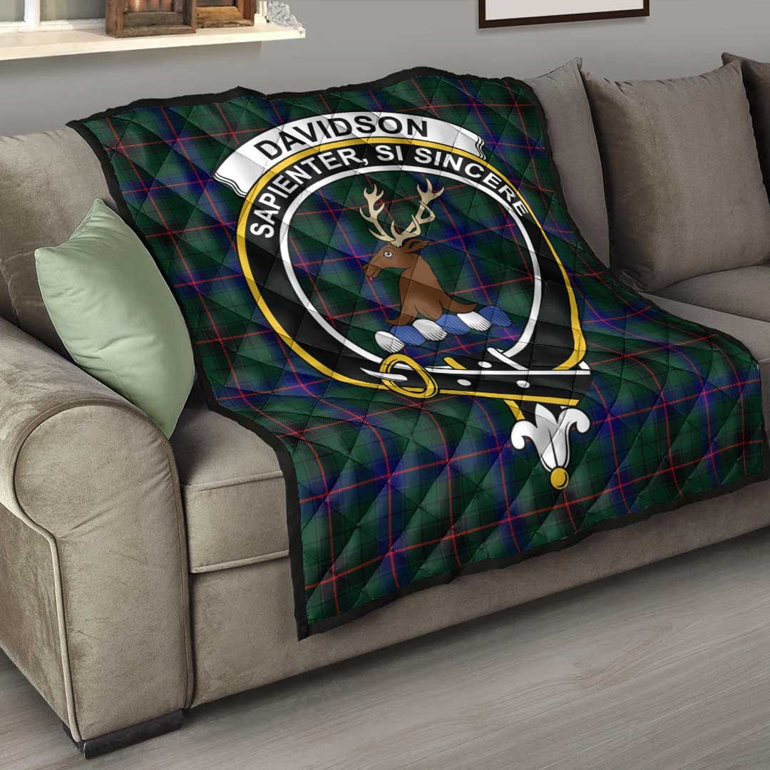 Davidson Modern Tartan Crest Quilt