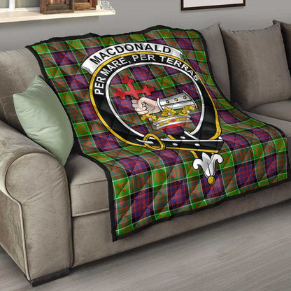 MacDonald of Clanranald Tartan Crest Quilt