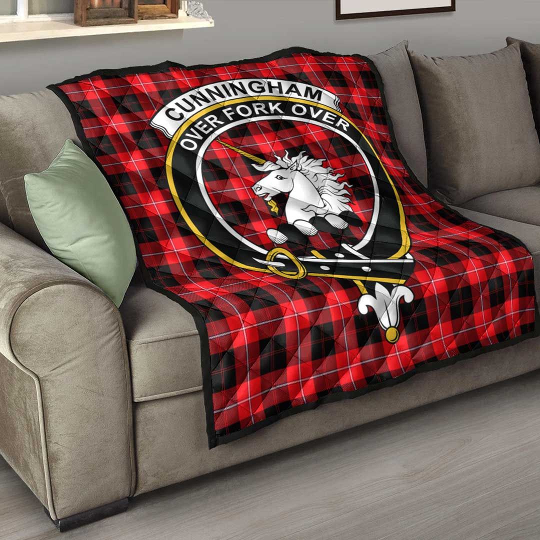 Cunningham Modern Tartan Crest Quilt