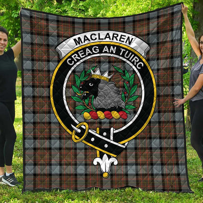 MacLaren Weathered Tartan Crest Quilt