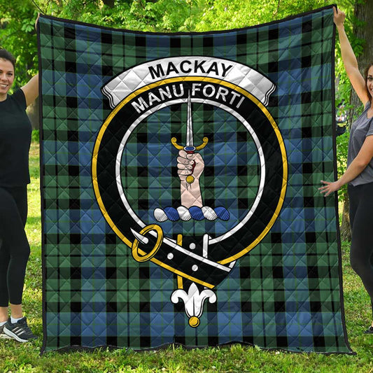 MacKay Ancient Tartan Crest Quilt