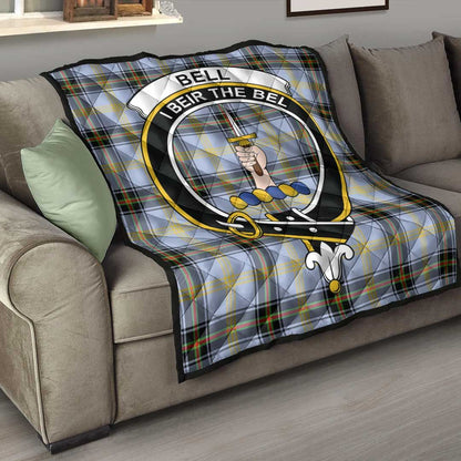 Bell of the Borders Tartan Crest Quilt