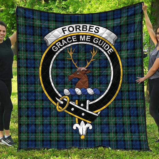 Forbes Ancient Tartan Crest Quilt