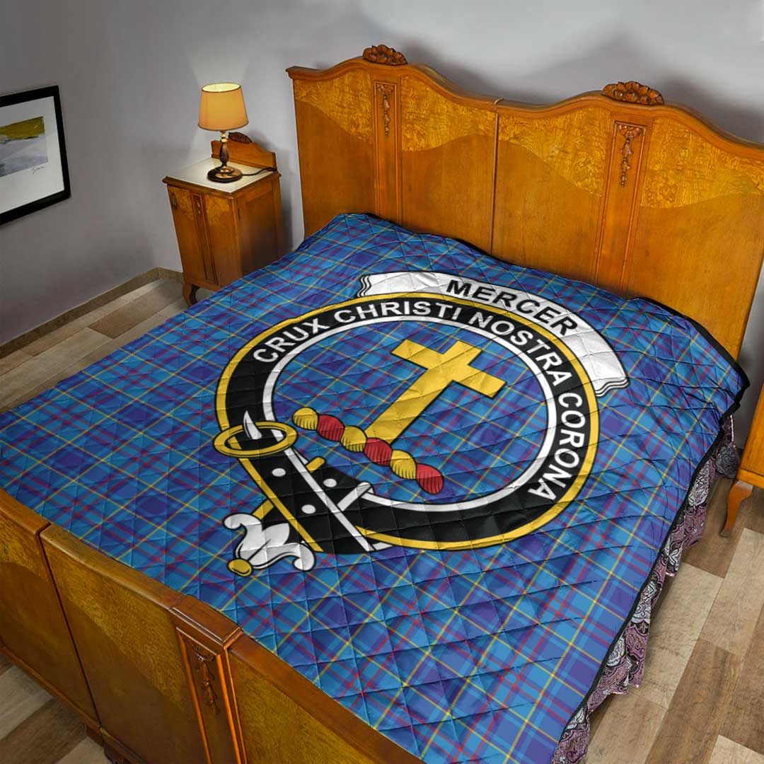 Mercer Modern Tartan Crest Quilt