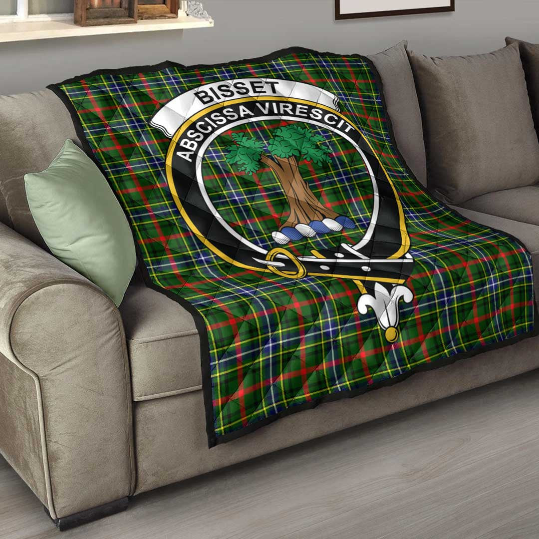 Bisset Tartan Crest Quilt