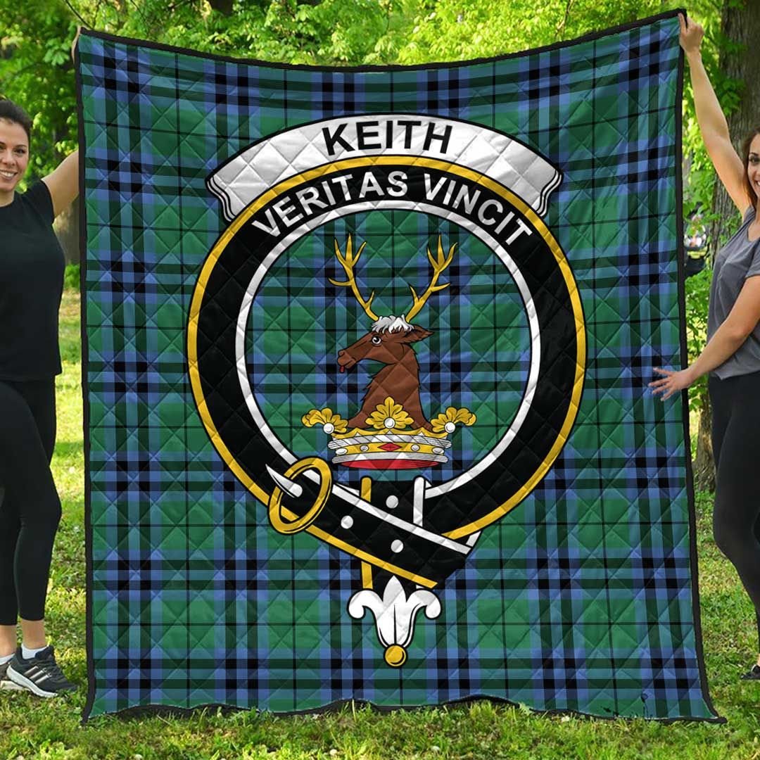 Keith Ancient Tartan Crest Quilt