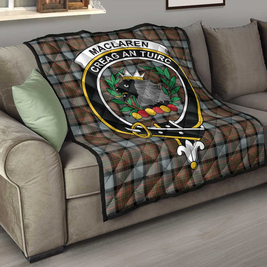 MacLaren Weathered Tartan Crest Quilt