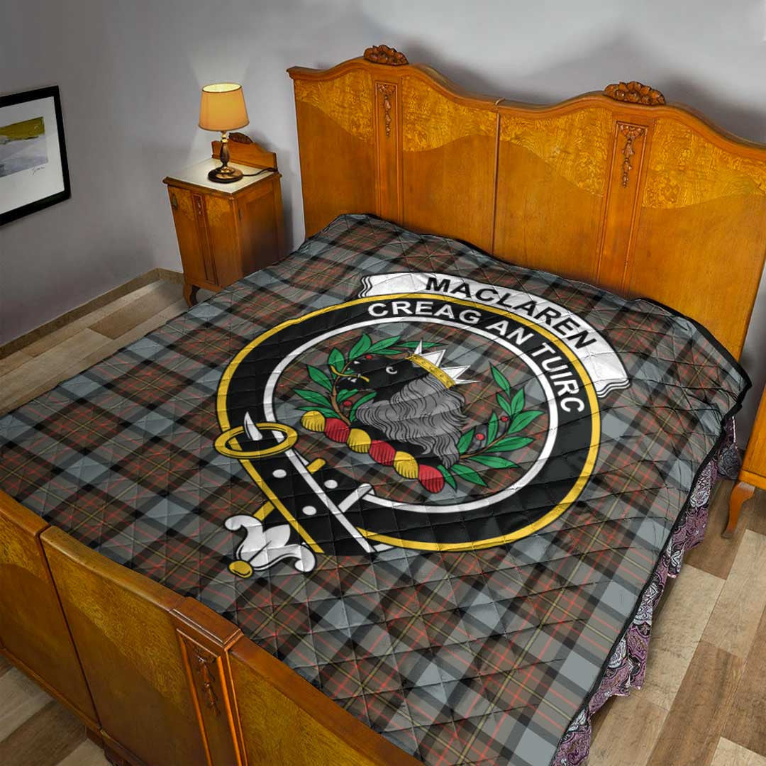 MacLaren Weathered Tartan Crest Quilt