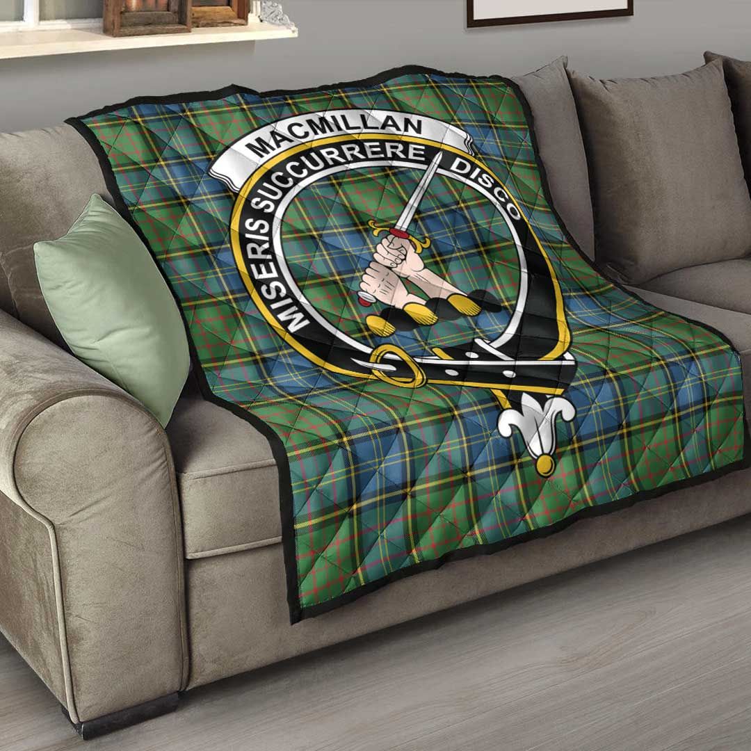 MacMillan Hunting Ancient Tartan Crest Quilt