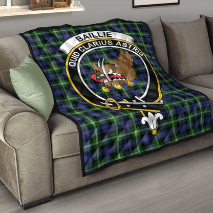 Baillie Modern Tartan Crest Quilt