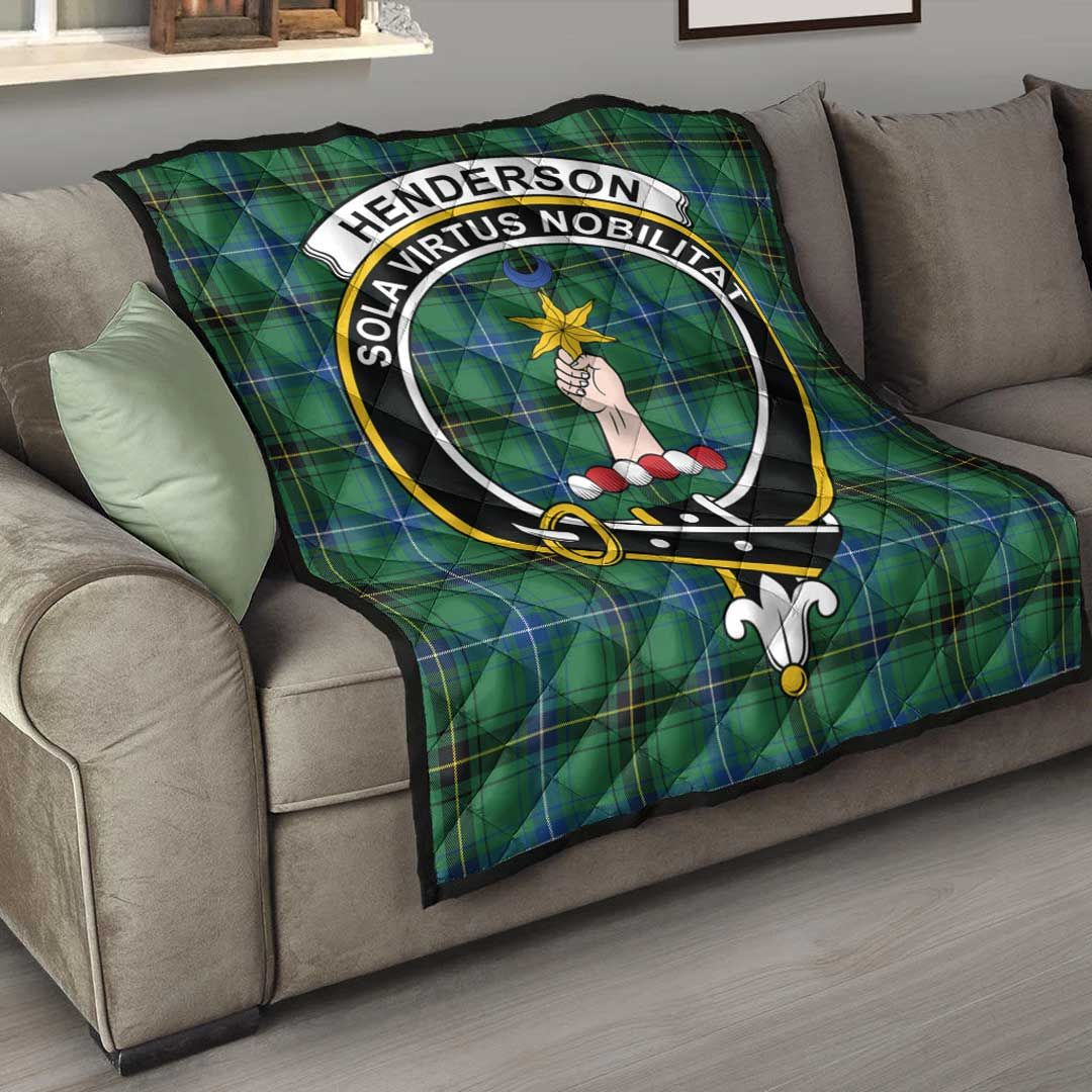 Henderson Ancient Tartan Crest Quilt