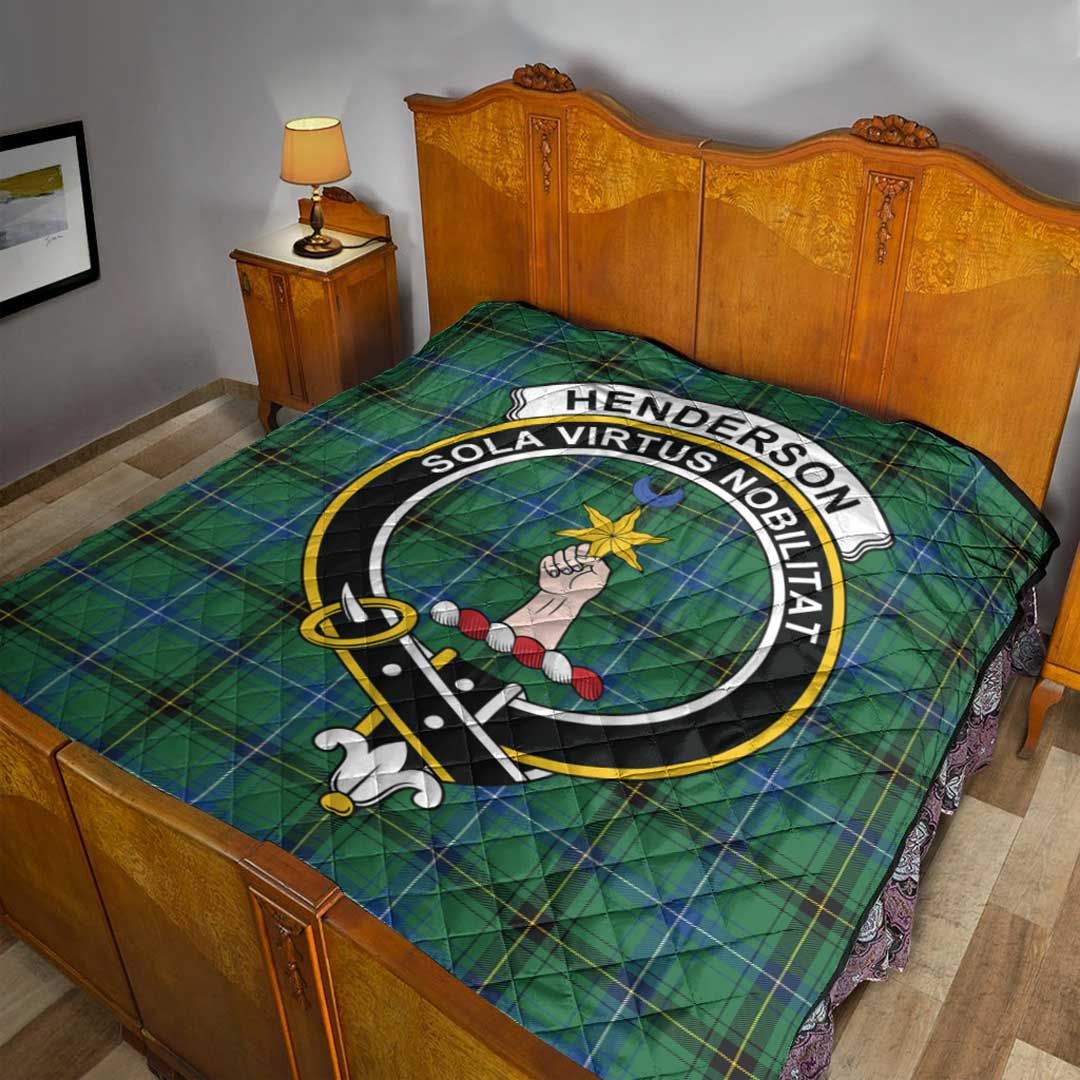 Henderson Ancient Tartan Crest Quilt