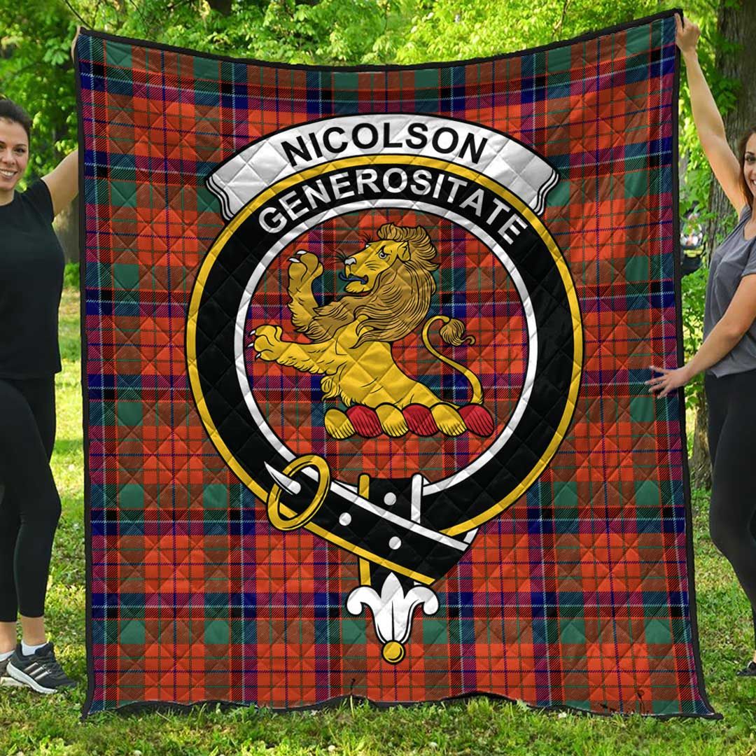 Nicolson Ancient Tartan Crest Quilt